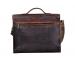 New Men's Vintage Genuine Crazy Horse Leather Travel School Book Bag New